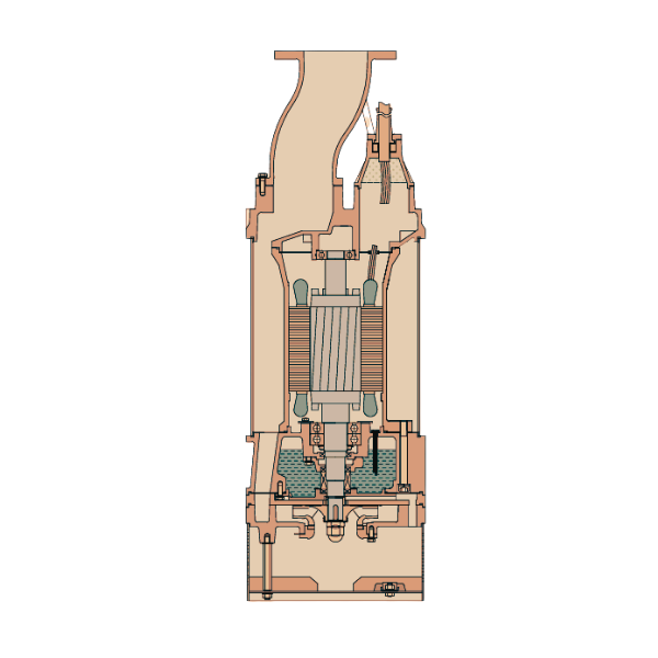 Bomba AHS de achique industrial de alta presión con impulsor simple AMA Pumps, alternativa a Técnica de Fluidos