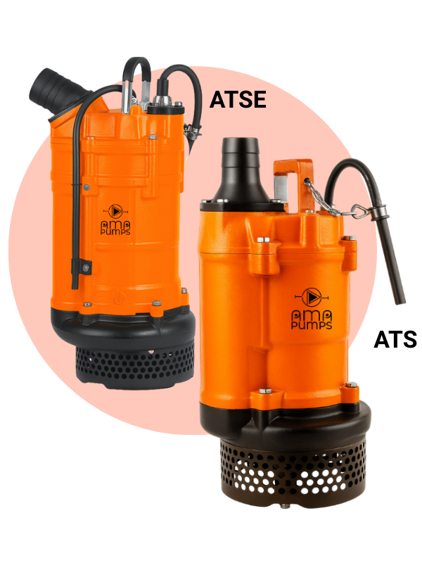 Bombas sumergibles de achique ATS-ATSE alternativa tsurumi pumps