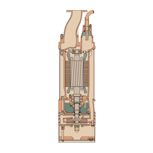 Bomba AHD de achique industrial de alta presión con impulsor doble AMA Pumps, alternativa a Técnica de Fluidos